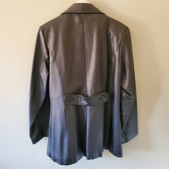 Danier M 90s Modern Contemporary Matrix Minimalist Mobwife Long Leather Jacket - Picture 8 of 9